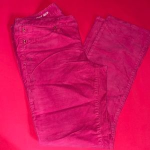 GAP 1969 Hot Pink Corduroy Pants Real Straight 32/14  Good Condition